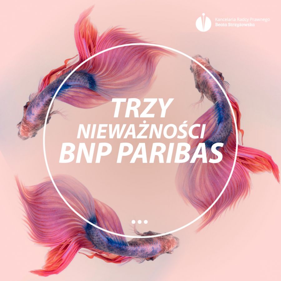 TRZY NIEWAŻNOŚCI BNP PARIBAS