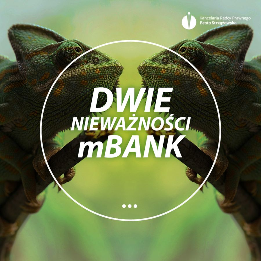 DWIE NIEWAŻNOŚCI mBANK!